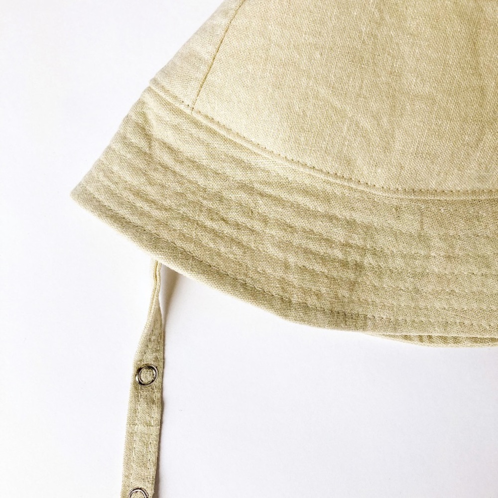 Beige canvas sunhat 12-24m like new